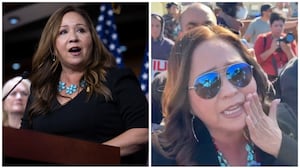 Rep Adelita Grijalva pepper sprayed by ICE agents.