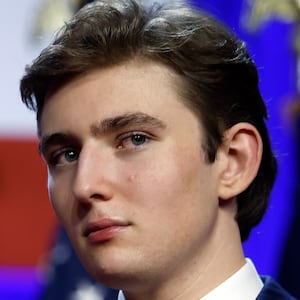 First lady Melania Trump and Barron Trump