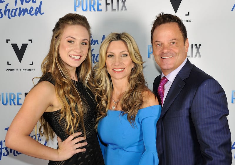 NASHVILLE, TN - OCTOBER 10: Tracy, Abigail, and Troy Duhon attend the "I'm Not Ashamed" Movie Premiere at the historic Belcourt Theater on October 10, 2016 in Nashville, Tennessee. (Photo by Frederick Breedon/Getty Images for Pure Flix)
