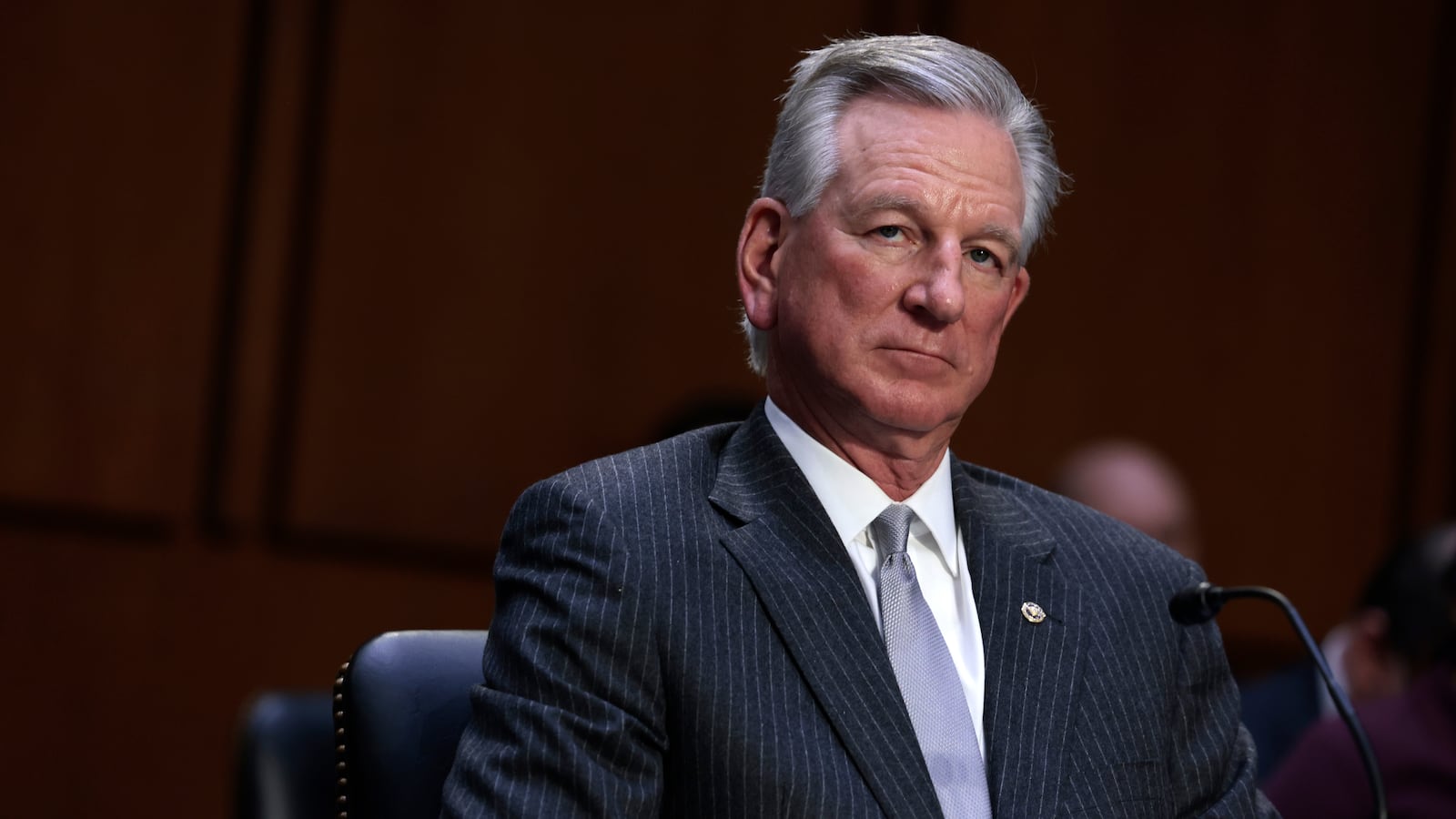 Sen. Tommy Tuberville (R-AL) on February 17, 2022 in Washington, DC.