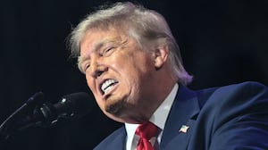 President Donald Trump speaks during the kick-off celebration for the "Great American State Fair" on the National Mall in Washington, DC, June 24, 2026.