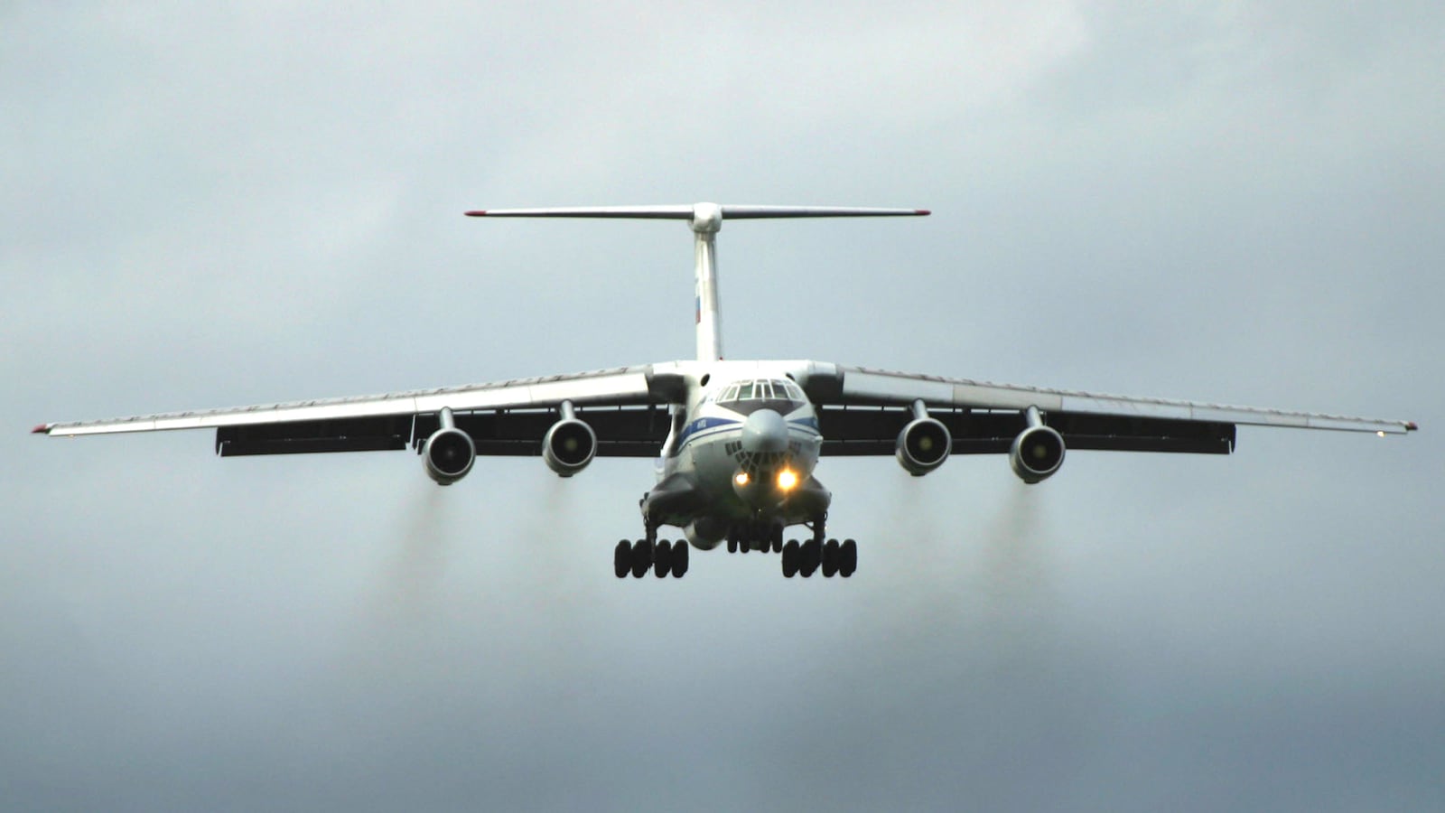 A Russian Ilyushin Il-76 cargo plane.