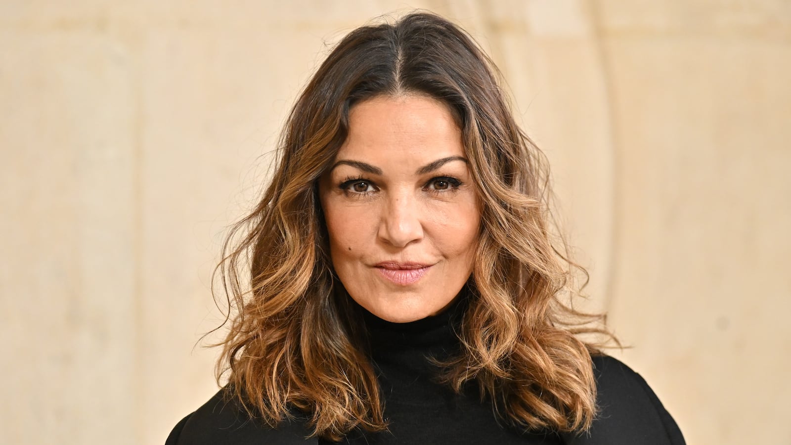 Nadia Farès attends the Christian Dior Haute Couture Spring-Summer 2025 show as part of Paris Fashion Week on January 27, 2025 in Paris, France.