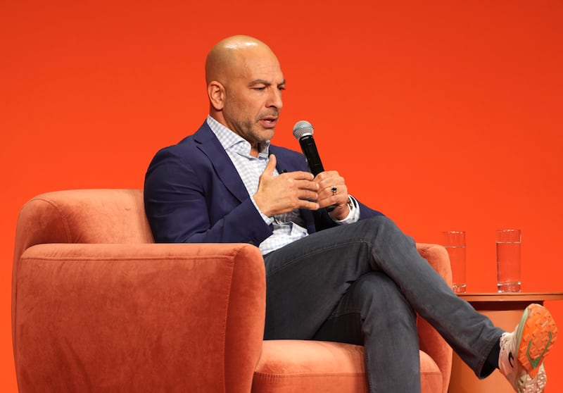 Peter Attia speaks onstage during The New York Times Well Festival 2025 at Duggal Greenhouse on May 07, 2025 in New York City.