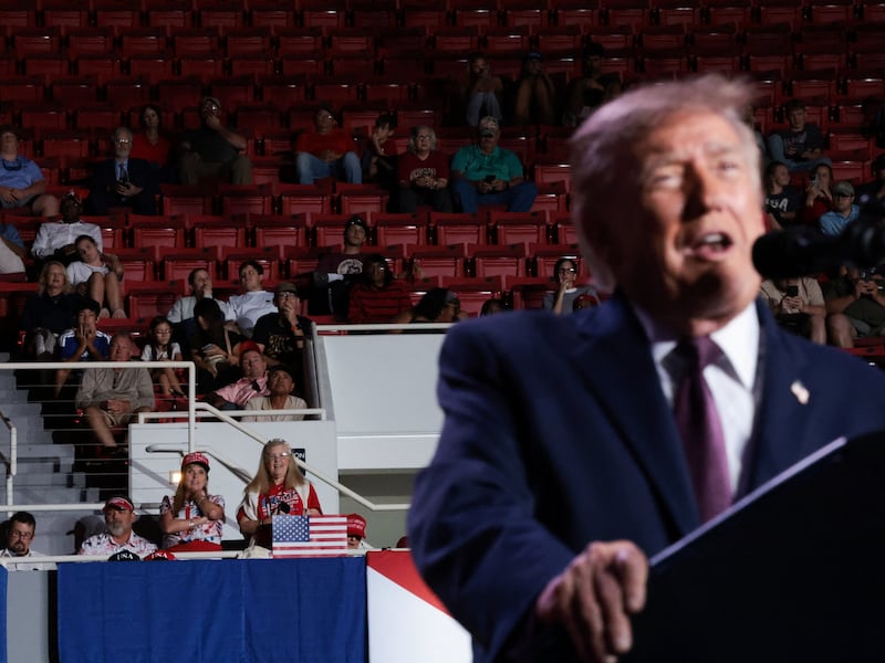 Donald Trump said he traveled to Alabama to thank his supporters there for voting for him in all three elections.