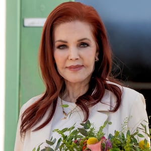 Priscilla Presley visits the Elvis museum Memphis Mansion in Randers, Denmark, March 20, 2026. Priscilla Presley, who was married to Elvis Presley, is giving three lectures in Denmark. The first is on Saturday.  Ritzau Scanpix/Bo Amstrup via REUTERS