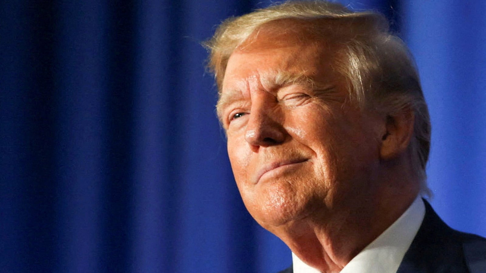 Former U.S. President and Republican presidential candidate Donald Trump speaks at the New Hampshire Federation of Republican Women Lilac Luncheon in Concord, New Hampshire