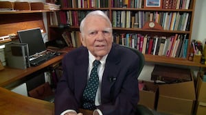Andy Rooney in his last regular appearance on 60 MINUTES.