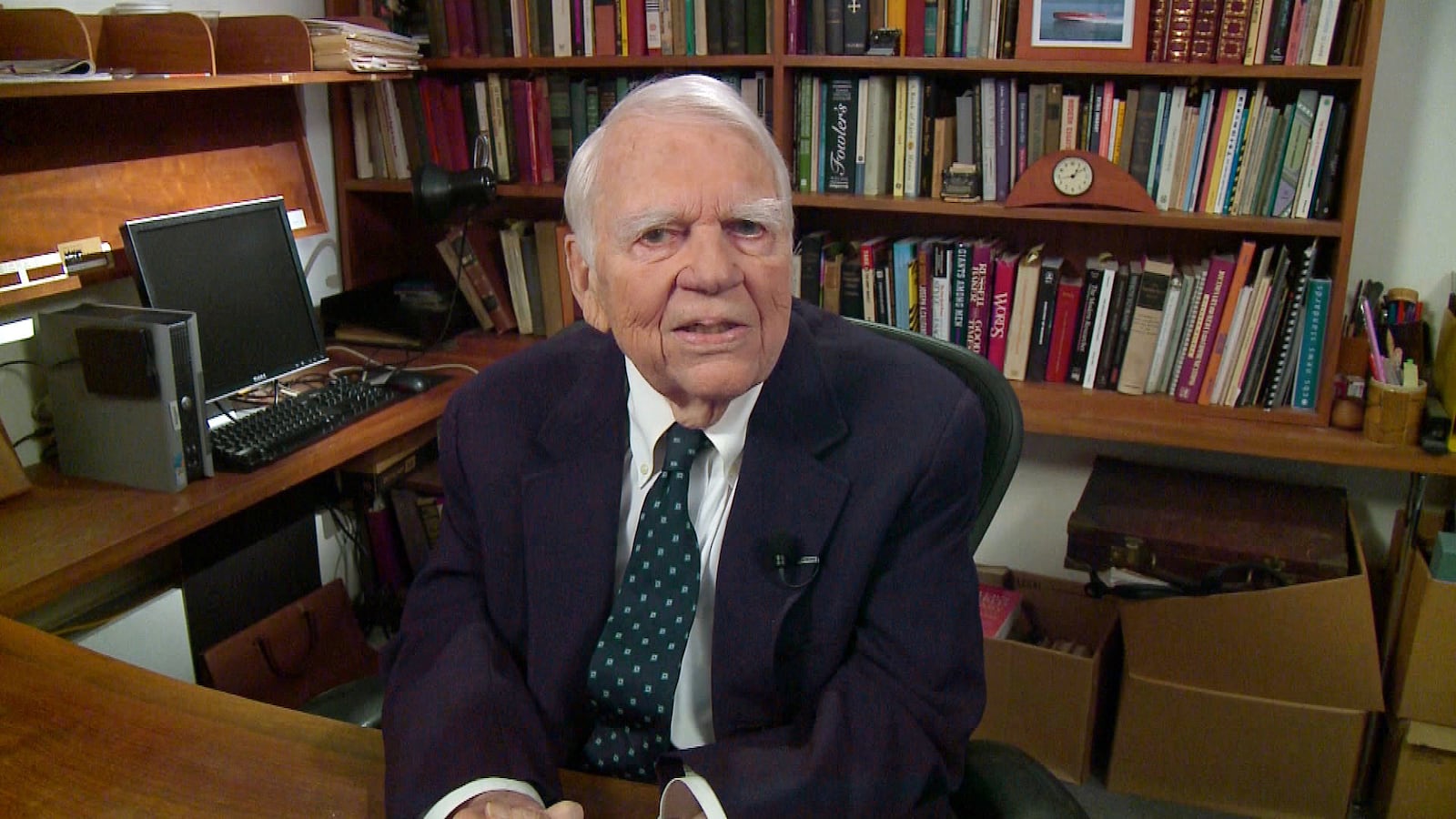 Andy Rooney in his last regular appearance on 60 MINUTES.