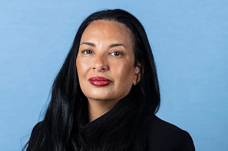 Sigal Chattah poses for a photo at the Review-Journal studio on Aug. 19, 2022, in Las Vegas. (Bizuayehu Tesfaye/Las Vegas Review-Journal/Tribune News Service via Getty Images)