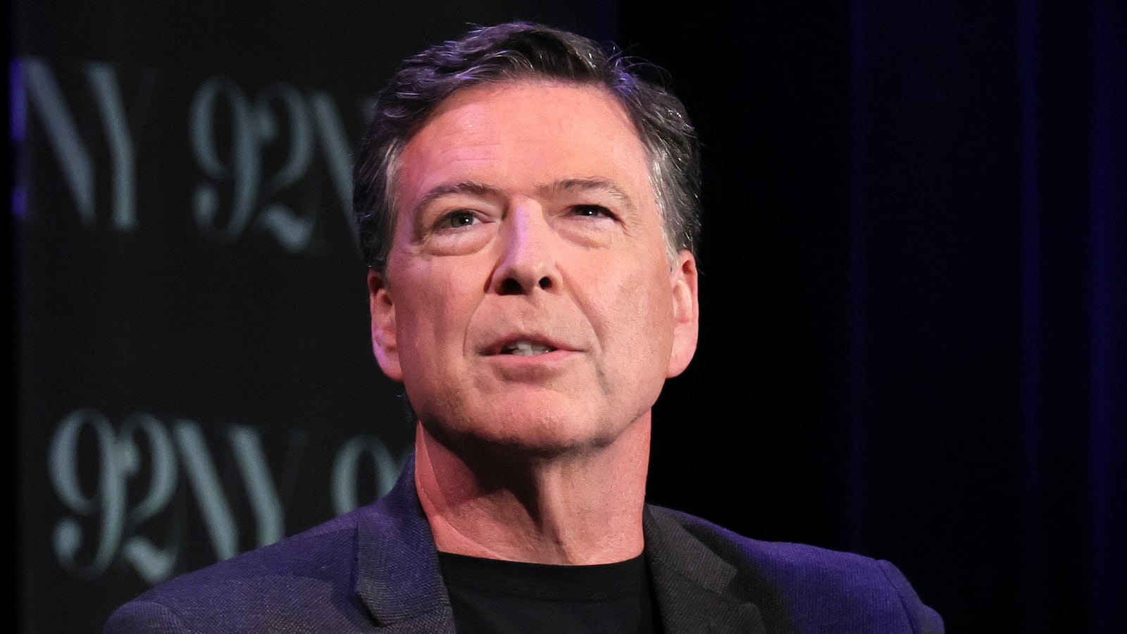 James Comey speaks onstage during Former FBI Director James Comey In Conversation With MSNBC's Nicolle Wallace at 92NY on May 30, 2023 in New York City.