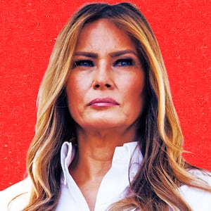 A photo illustration of Melania Trump.
