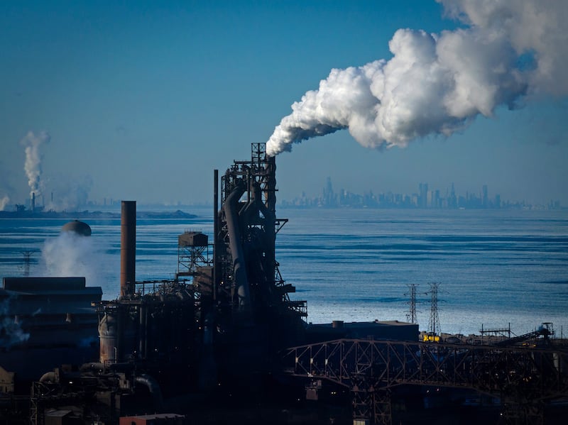 U.S. Steel Gary Works sits along the shore of Lake Michigan in Gary, Indiana,