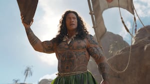 Dwayne Johnson in Moana.