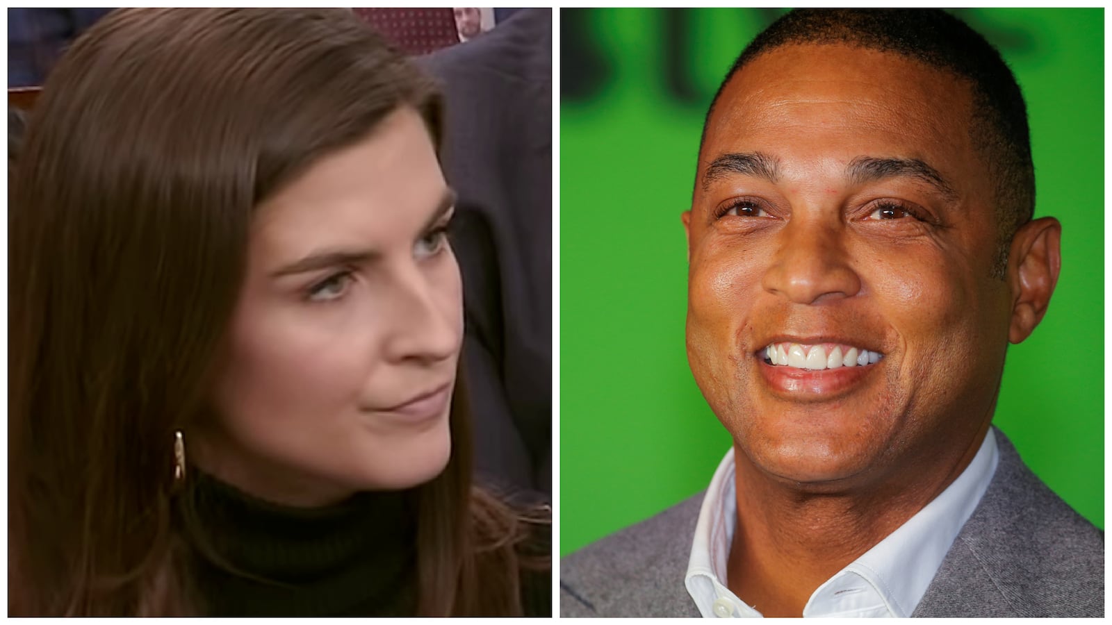 Kaitlan Collins and Don Lemon