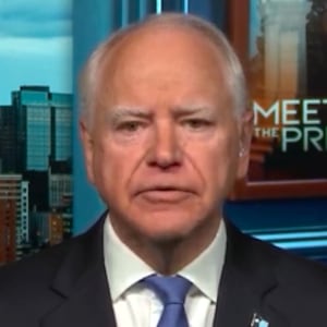 Tim Walz on Meet the Press with Kristen Welker
