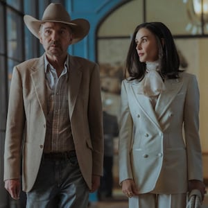 Billy Bob Thornton and Demi Moore in 'Landman' on Paramount+.