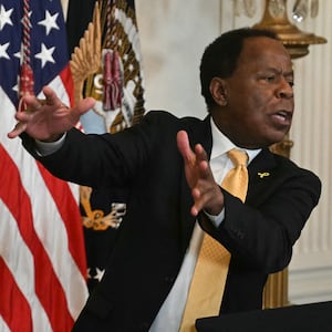 Donald Trump and Leo Terrell.