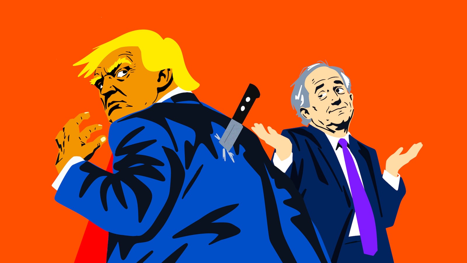 Donald Trump, Ken Paxton photo illustration