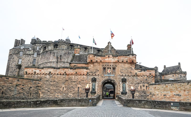 EDINBURGH, SCOTLAND - JANUARY 26: A general view of the Edinburgh Castle during the 2026 Guinness Men's Six Nations Launch event at the Edinburgh Castle, on January 26, 2026, in Edinburgh, Scotland. (Photo by Craig Williamson/SNS Group via Getty Images)