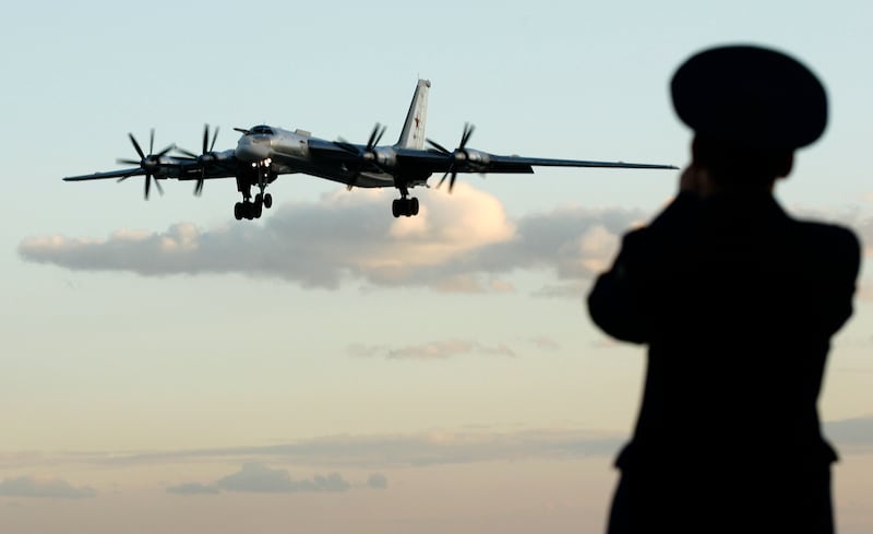 A TU-95 bomber, or Bear.