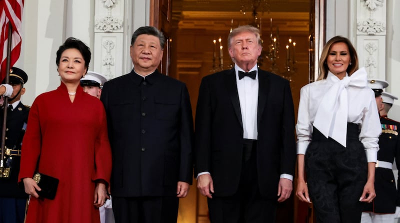 President Donald Trump and first lady Melania Trump