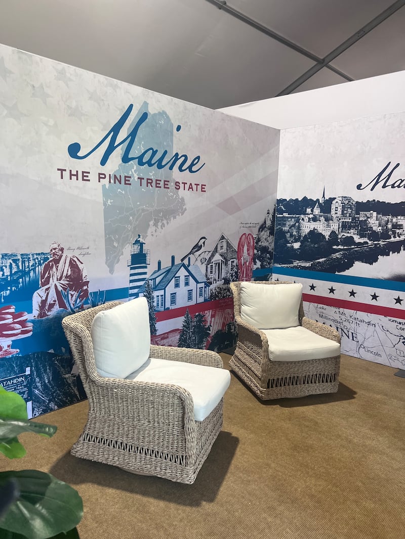 Maine's showcase was a little empty at the Great American State Fair