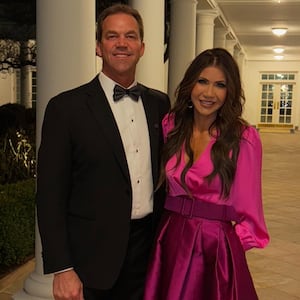 Kristi and Bryon Noem together at the White House.