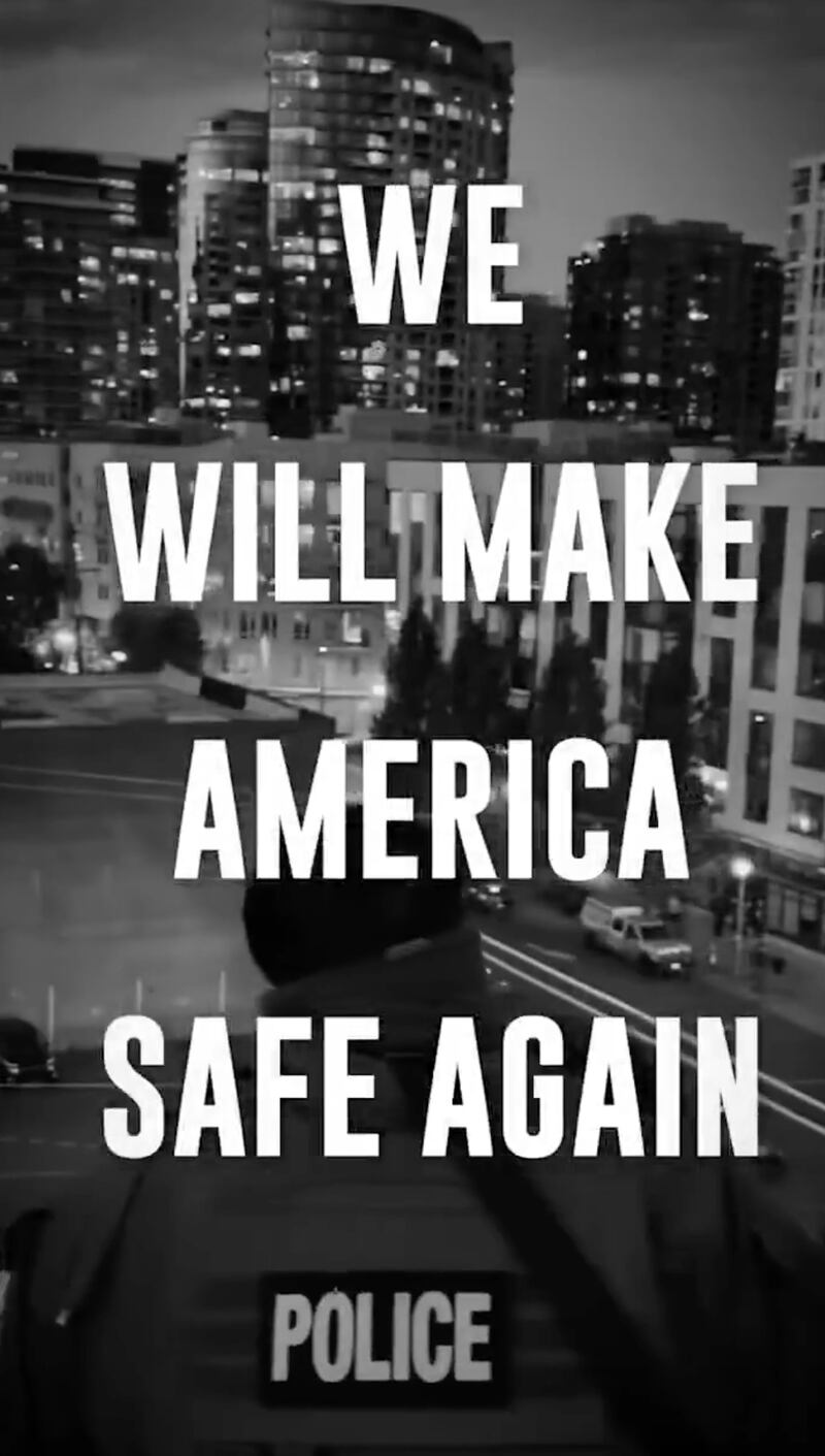 Text overlayed on the DHS video