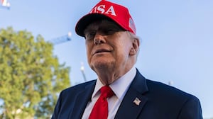 U.S. President Donald Trump speaks to the media on the South Lawn as he returns to the White House on October 06, 2026 in Washington, DC. President Trump traveled to Maryland to deliver remarks at the Tradepoint Atlantic industrial center in the Port of Baltimore.