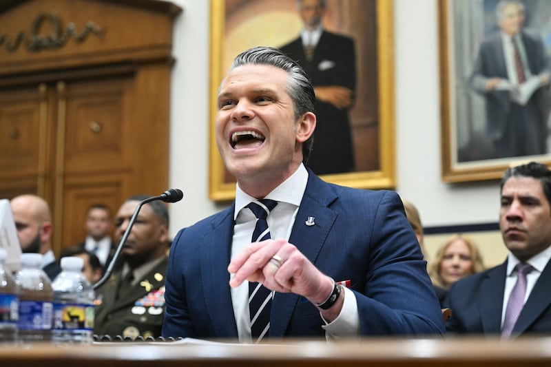Defense Secretary Pete Hegseth testifies before the House Armed Services Committee on Capitol Hill on April 29, 2026.