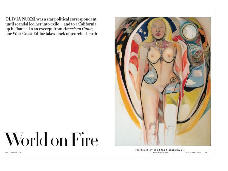 Nuzzi's 'abstract nude' in next month's vanity fair.