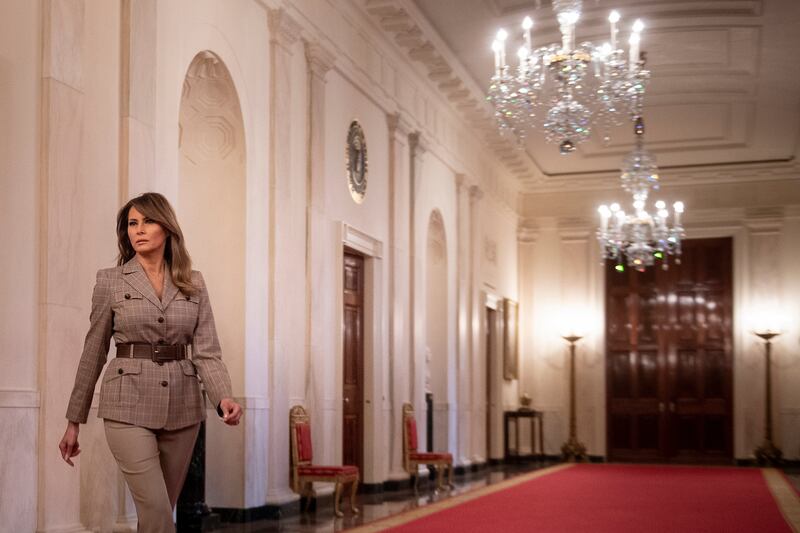 Melania in the White House.