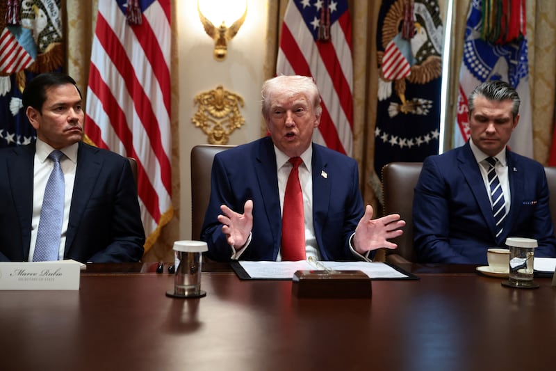 President Donald Trump claimed during his Thursday Cabinet meeting that the "present" from Iran he had been referencing on Tuesday was tankers of oil.