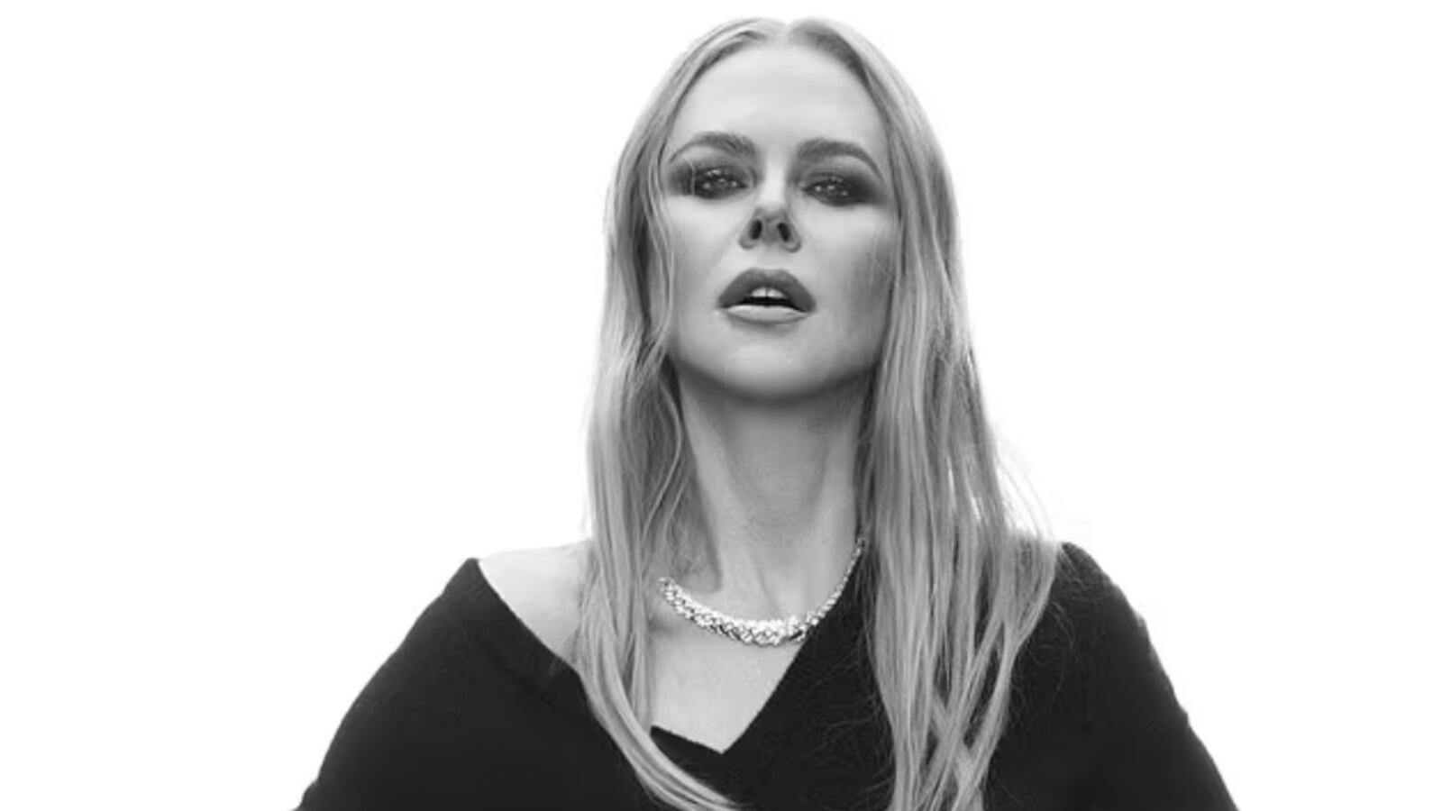 Nicole Kidman in a garter belt on the cover of W Magazine.