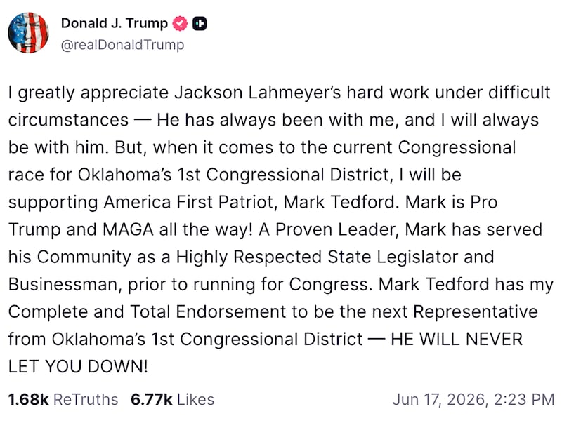 Donald Trump on Truth Social