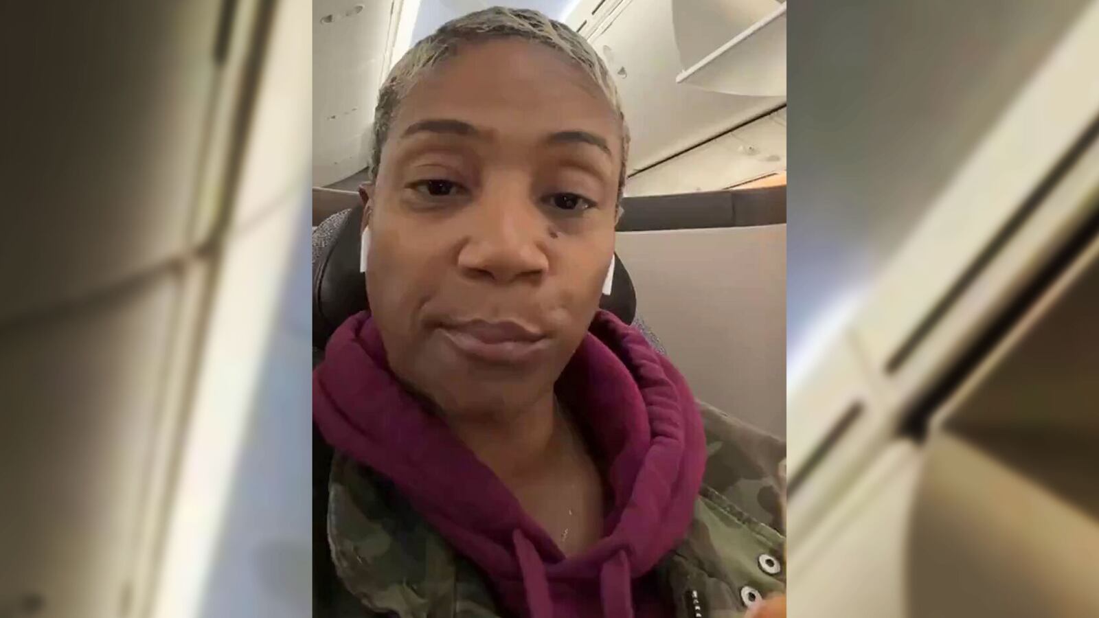 An illustration including a screenshot of Tiffany Haddish