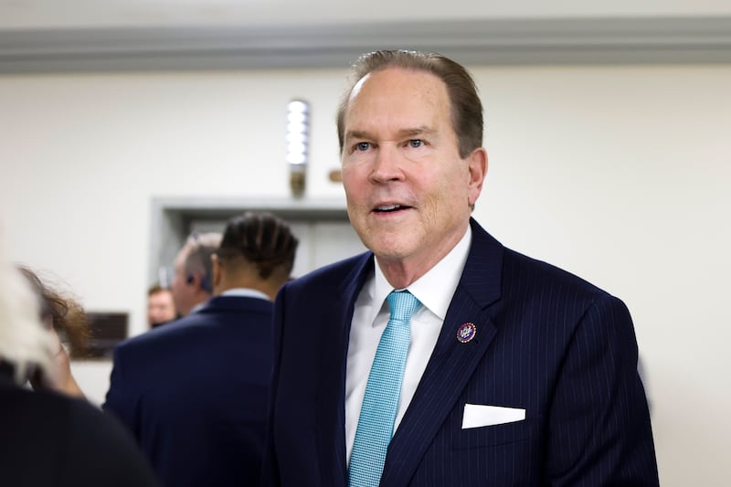 WASHINGTON, DC - OCTOBER 19: U.S. Rep. Vern Buchanan (R-FL)  leaves a meeting with House Republicans at the U.S. Capitol Building on October 19, 2023 in Washington, DC. The Republicans held hours-long meetings to consider empowering Speaker Pro Tempore Rep. Patrick McHenry (R-NC) but Rep. Jim Jordan (R-OH) says he will seek a third vote to become Speaker after failing to get enough support in the first two votes. (Photo by Anna Moneymaker/Getty Images)