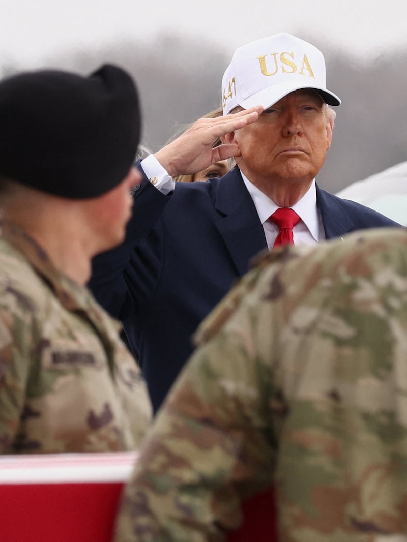 Trump posted that the war in Iran was already "won" within hours of attending the ceremony, where he was required to remain silent.