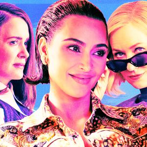 Sarah Paulson, Kim Kardashian, and Naomi Watts in All's Fair.