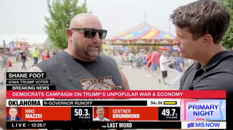 Triple Trump voter Shane Foot shares his thoughts on the president.