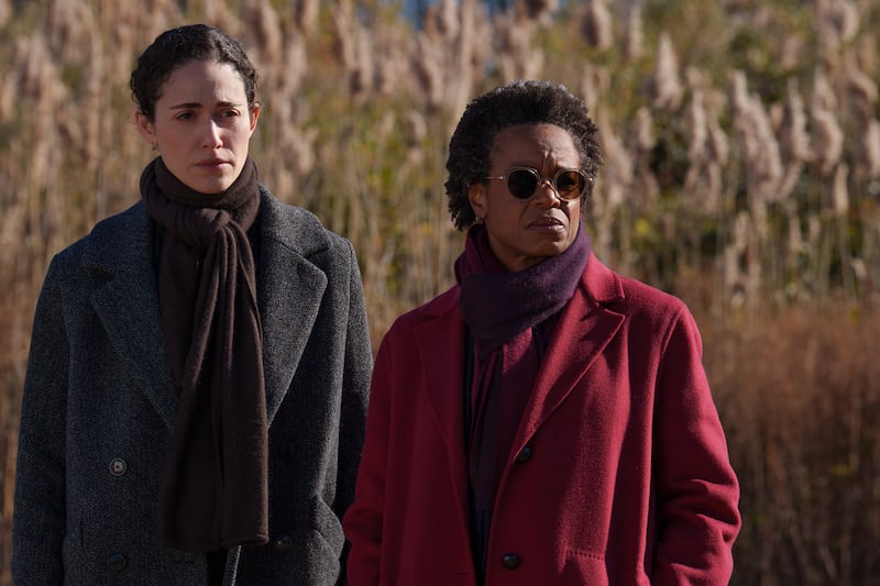 Emmy Rossum and Quincy Tyler Bernstein in “Furious.”