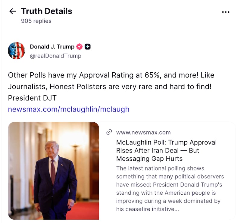 @realDonaldTrump/ TruthSocial