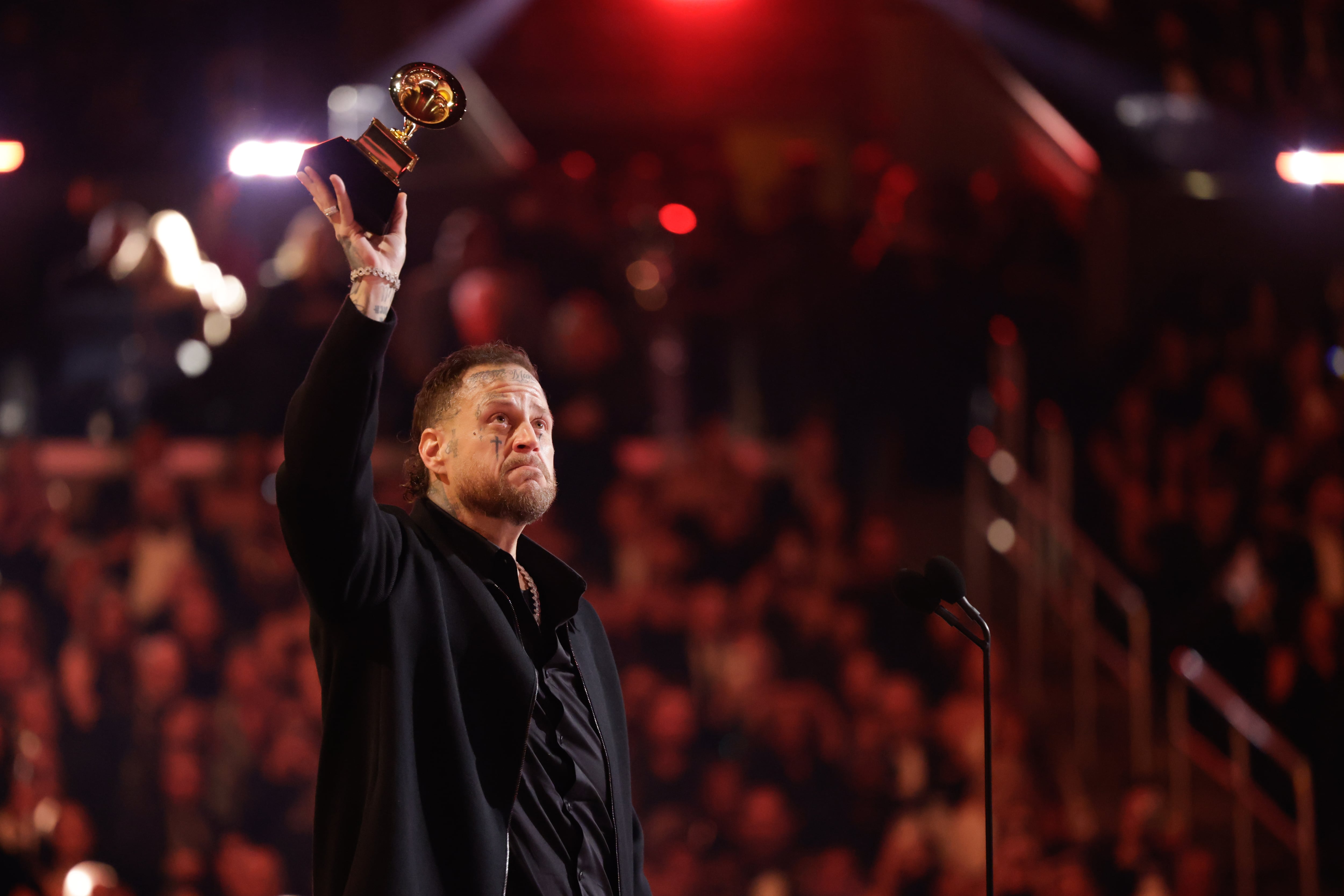 Jelly Roll won three Grammys at the 68th Annual Grammy Awards on February 1, 2026.