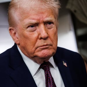 Donald Trump on Air Force One