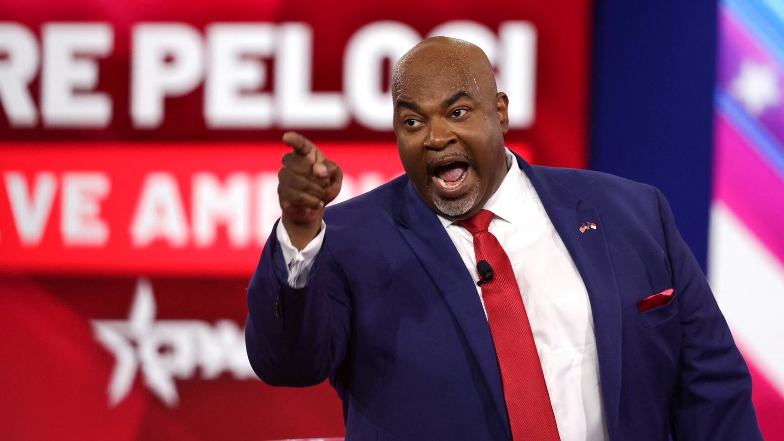North Carolina Lieutenant Governor Mark Robinson speaks at the Conservative Political Action Conference.