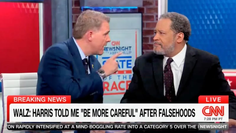 Scott Jennings previously put his finger in someone's face on CNN.