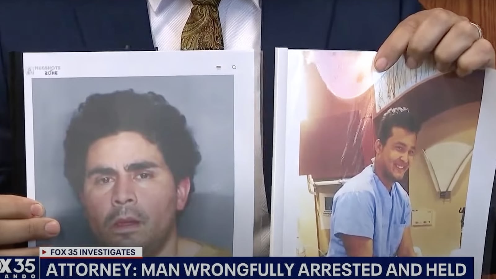 Samuel Vasquez (right) was mistakenly identified as Samuel Vazquez (left), leading to his wrongful arrest.