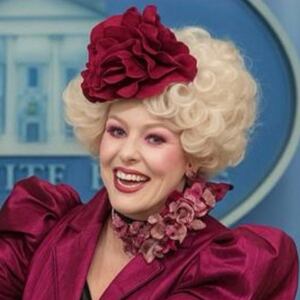 The AI-generated photo Newsom's team created os "Lyin'" Leavitt.