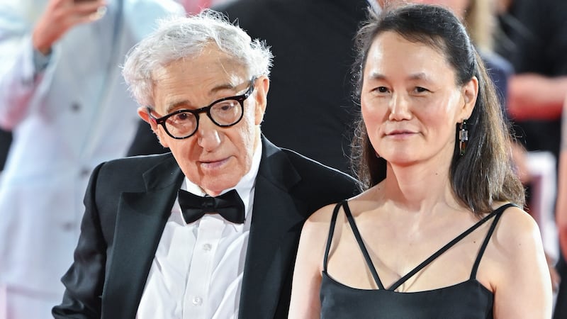 Woody Allen (L) and Soon-Yi Previn (R)